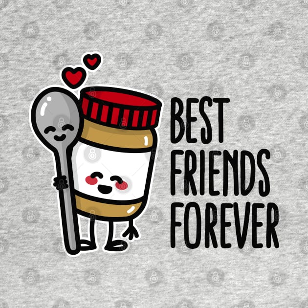 Best friends forever peanut butter / spoon BFF by LaundryFactory